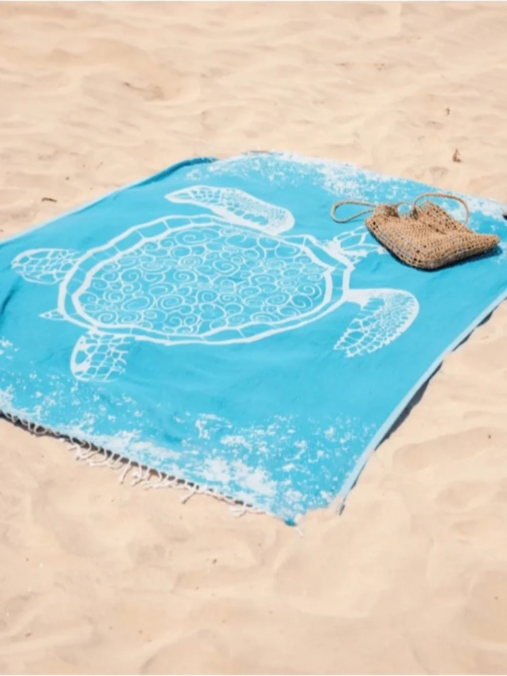 Sand Cloud - Teal Sea Turtle Reef XL Towel — NEW